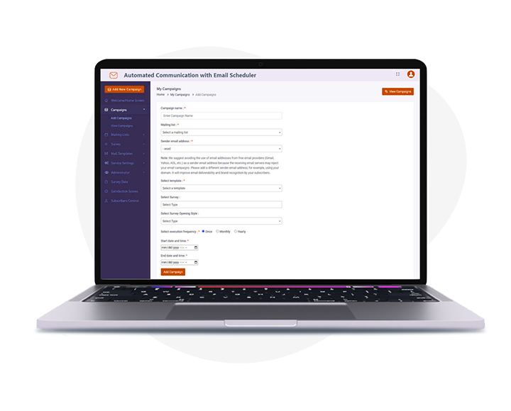 Automated Communication with Email Scheduler